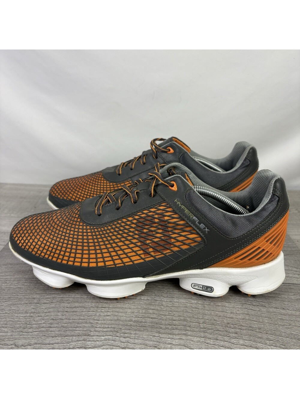 FootJoy HyperFlex 2.0 Golf Shoes Charcoal/Orange Men's Size 12M (51015)